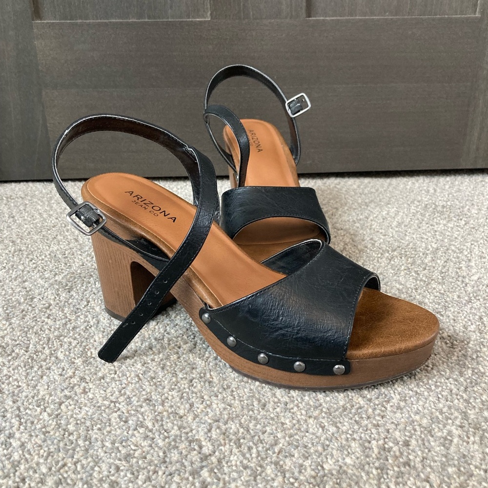 Arizona Jean Company Women's Black and Brown Mules
